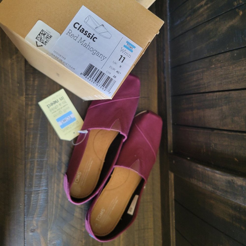 Toms Womens Classic Alpargata Heritage Canvas Shoes Authentic NEW w/ BOX